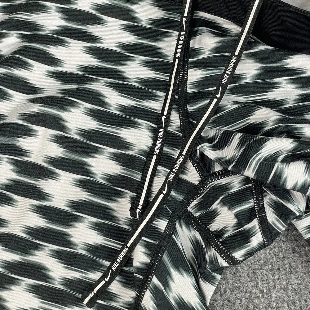 Nike Leggings Small Black‎ White Full Length Running Pants 777408 010 Women's